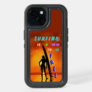 Surfing Is A Way To Be Free iPhone 15 Case