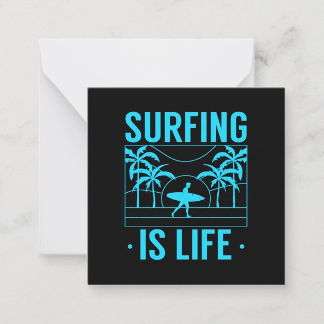 Surfing Is Life Card (Front)