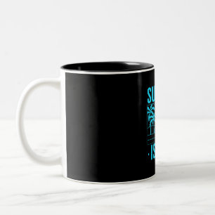 Surfing Is Life Two-Tone Coffee Mug