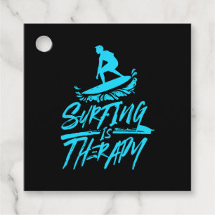 Surfing Is Therapy Favour Tags