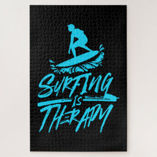 Surfing Is Therapy Jigsaw Puzzle