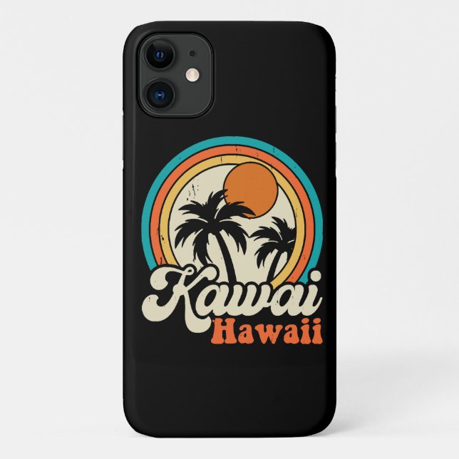 Surfing Kawaii Hawaii Case-Mate iPhone Case (Back)