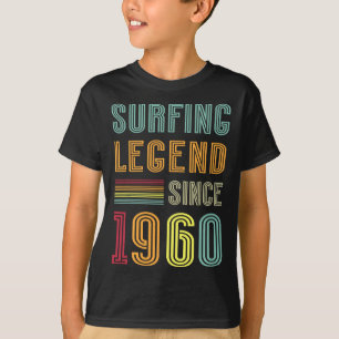 Surfing Legend 1960 65 Years Water Surf 65th Birth T-Shirt