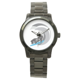 Surfing Lion White Watch