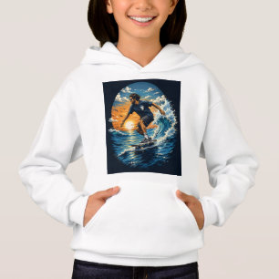 Surfing man on the waves