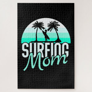 Surfing Mom Jigsaw Puzzle