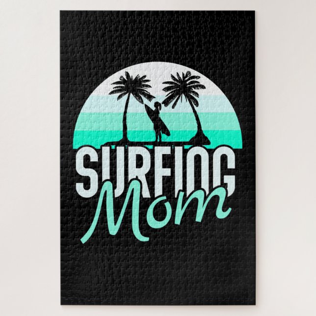 Surfing Mom Jigsaw Puzzle (Vertical)