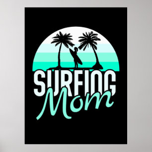 Surfing Mom Poster