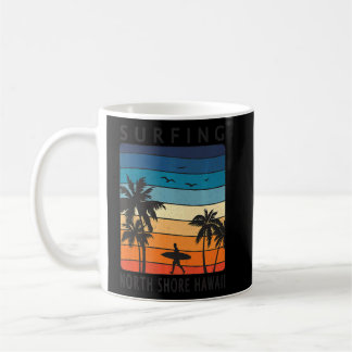 Surfing North Shore Hawaii Hawaiian 70s Retro Suns Coffee Mug