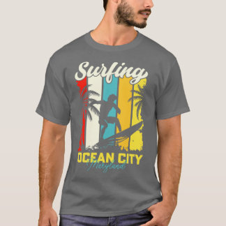 Surfing Ocean City Maryland T-Shirt