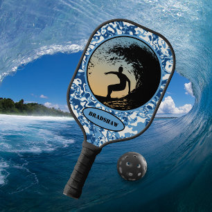 Surfing Ocean Waves Pickleball Paddle