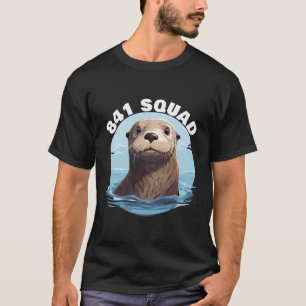 Surfing Otter 841 Otter 841 Squad California Otter T-Shirt