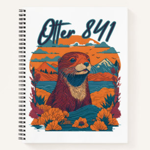 Surfing Otter 841 Otter My Way California Sea Otte Notebook