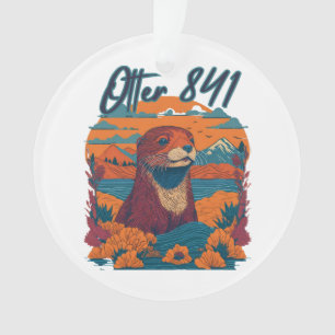 Surfing Otter 841 Otter My Way California Sea Otte Ornament
