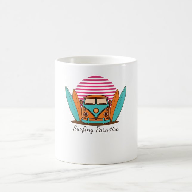 Surfing Paradise Coffee Mug (Center)