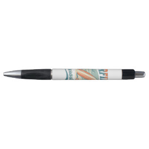 Surfing Paradise retro style design Pen