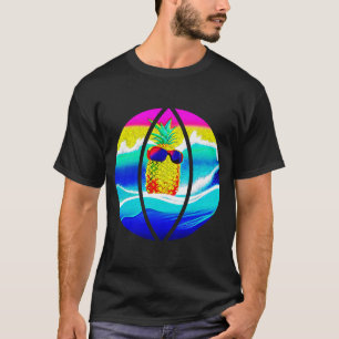 SURFING PINEAPPLE BEACH BALL T-Shirt