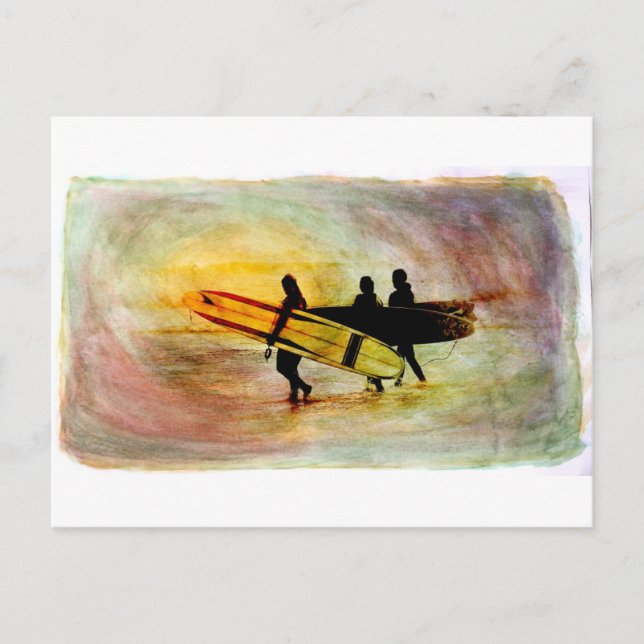 Surfing Postcard (Front)