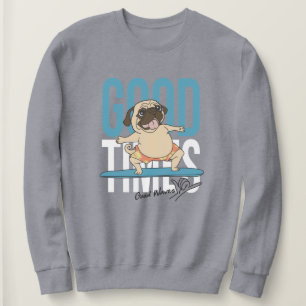 Surfing Pug Sweatshirt