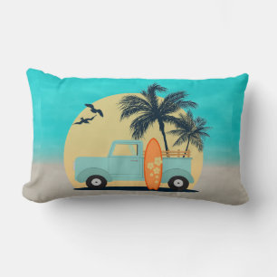 Surfing Retro Lumbar Pillow