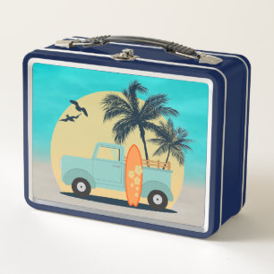 Surfing Retro Lunch Box