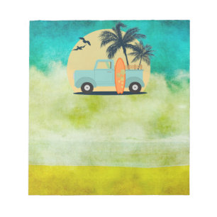Surfing Retro Notepad