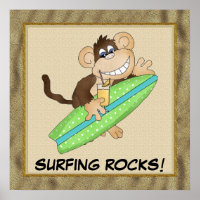 Surfing Rocks ! Poster