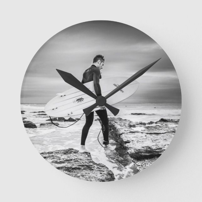 Surfing Round Clock (Front)