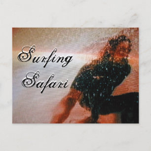 Surfing Safari Postcard - Customizable