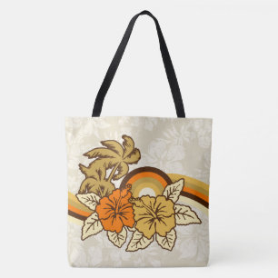 Surfing Safari Vintage Hawaiian Beach Bag