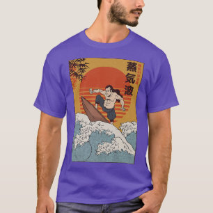 Surfing Samurai l Traditional Japanese Ukiyoe Art T-Shirt