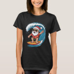 Surfing Santa Christmas In July Holiday Beach Vibe T-Shirt<br><div class="desc">Surfing Santa Christmas In July Holiday Beach Vibes</div>