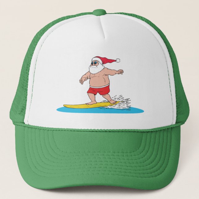 Surfing Santa Hat (Front)