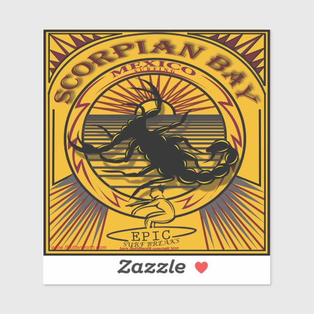 SURFING SCORPION BAY BAJA MEXICO (Sheet)