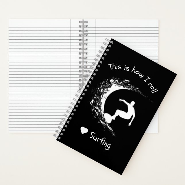 Surfing Sea Waves This Is How I Roll Beach Vacay Notebook (Inside)