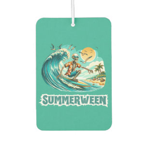 Surfing Skeleton Summerween Beach Vibes Air Freshener