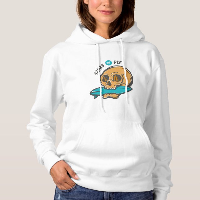 Surfing Skull Hoodie (Front)