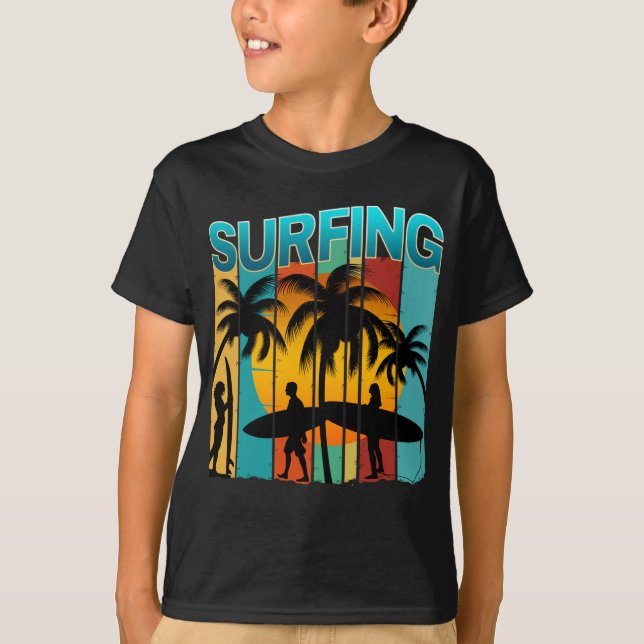 surfing summer vacation T-Shirt (Front)