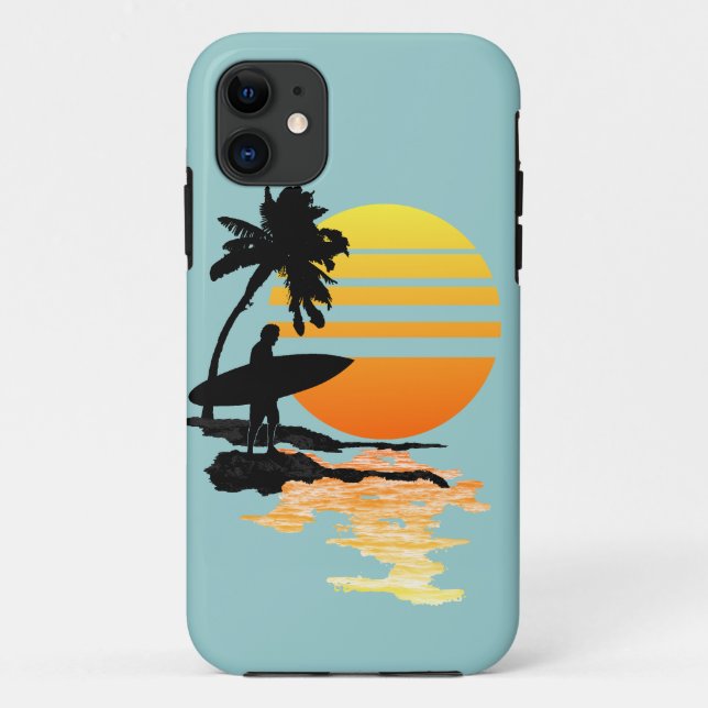 Surfing Sunrise Case-Mate iPhone Case (Back)