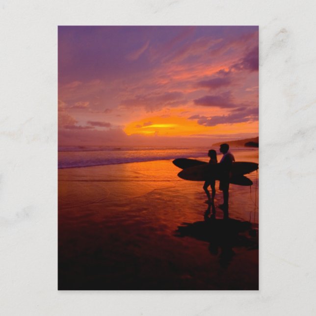 surfing sunset postcard (Front)