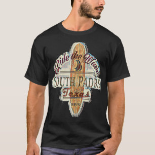Surfing, Surfboard, Distressed Longboard South Pad T-Shirt