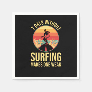 Surfing Surfer Napkin