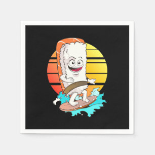 Surfing Sushi Napkin
