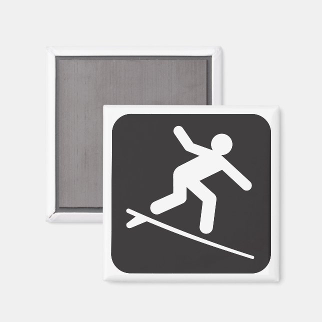 Surfing Symbol Magnet (Front/Back)