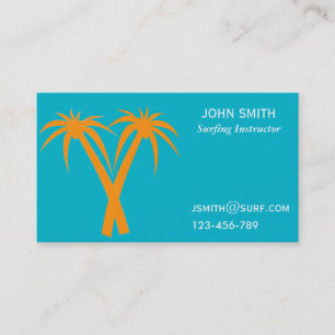 Surfing teacher Surf Instructor freelance Business Card