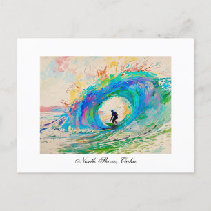 Surfing the Barrel Postcard