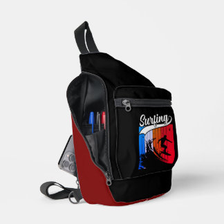 Surfing the Big Wave Vibes Sling Bag