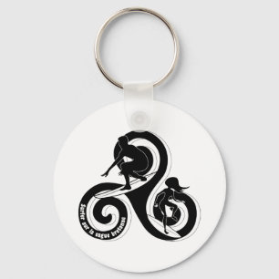 Surfing the Breton Wave Keychain