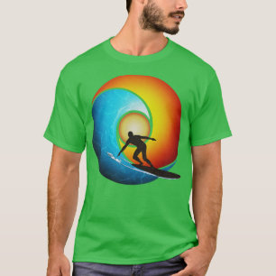 Surfing the Endless Summer Wave v2 T-Shirt