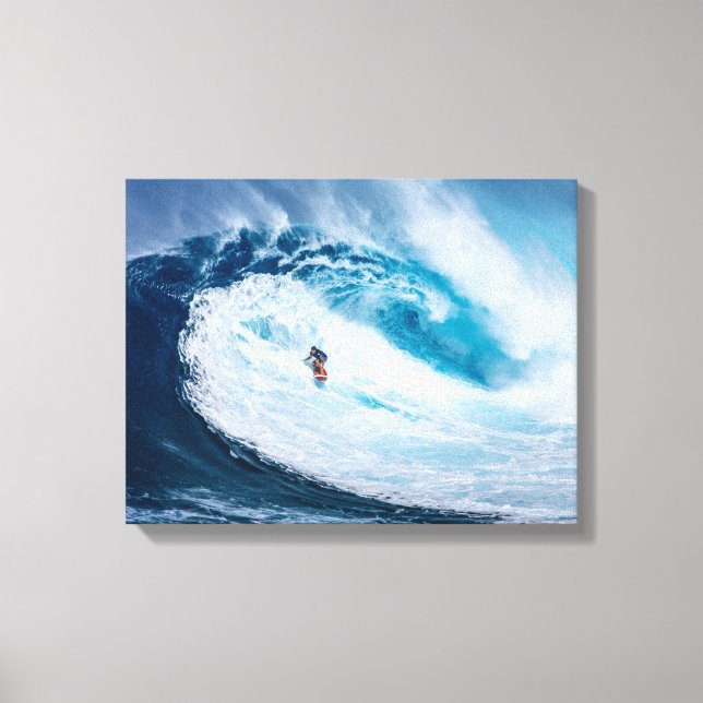 Surfing the Tubes Canvas Print (Front)